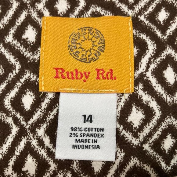 Ladies brown and cream button-down jacket with embellishments - Rudy Rd - Picture 3 of 3